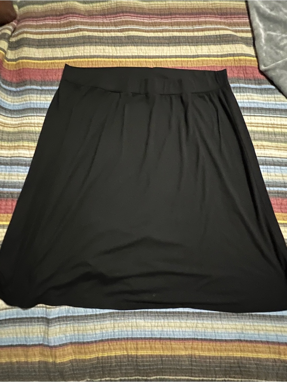 Faded Glory Black A-Line Skirt